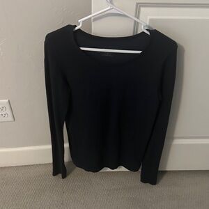 Athleta Black Long Sleeve Women's Top